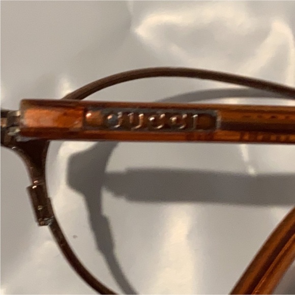 Authentic Gucci prescription eyeglasses frames brown copper color frames main image 7